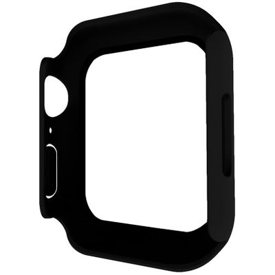 Cazy Hoesje geschikt voor Apple Watch 7/8 45mm - 360 Full Cover - Zwart
