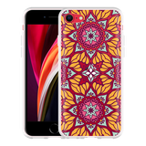Hoesje geschikt voor iPhone SE 2020 - Sterbloem Mandala