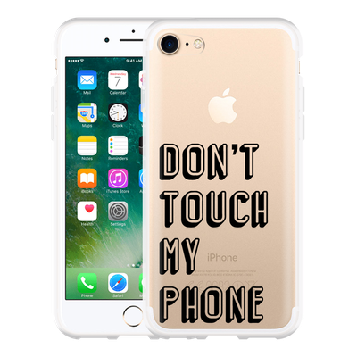 Cazy Hoesje geschikt voor iPhone 7 - Don't Touch My Phone
