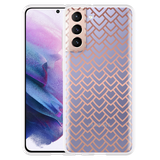 Hoesje geschikt voor Samsung Galaxy S21 - Pink Pattern
