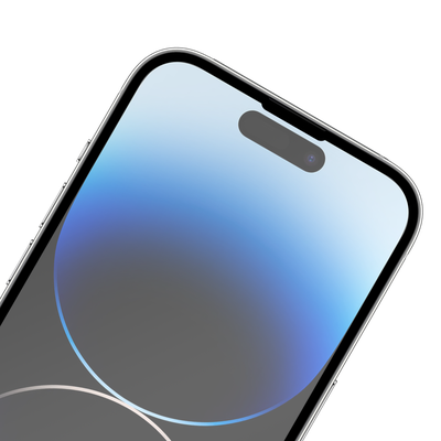 Cazy Full Cover Glass Screen Protector geschikt voor iPhone 14 Pro - Zwart