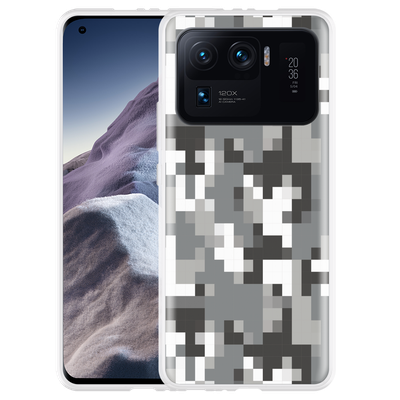 Cazy Hoesje geschikt voor Xiaomi Mi 11 Ultra - Pixel Camouflage