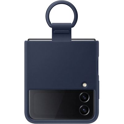 Samsung Galaxy Z Flip4 Silicone Cover With Ring (Navy) EF-PF721TN