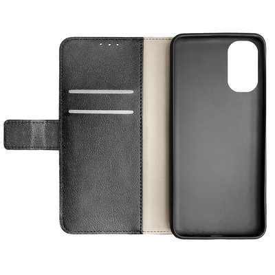 Cazy Wallet Classic Hoesje geschikt voor Motorola Moto G82 - Zwart