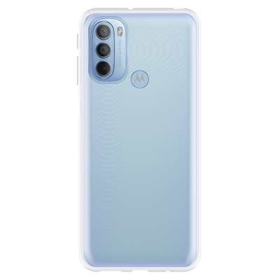 Just in Case Motorola Moto G41 - Soft TPU Case with Necklace Strap - Clear