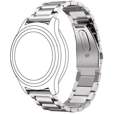 Cazy Metalen Band Samsung Galaxy Watch 46mm - Zilver