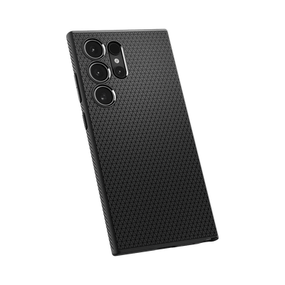Hoesje geschikt voor Samsung Galaxy S24 Ultra - Spigen Liquid Air Case - Zwart