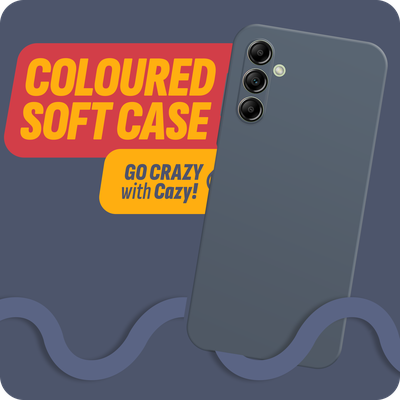 Cazy Soft Color TPU Hoesje geschikt voor Samsung Galaxy A14 4G/5G - Blauw