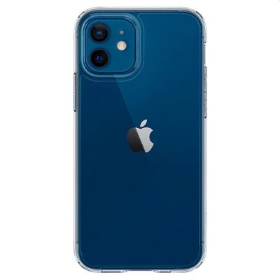 Hoesje geschikt voor iPhone 12 / iPhone 12 Pro - Spigen Ultra Hybrid Case - Transparant