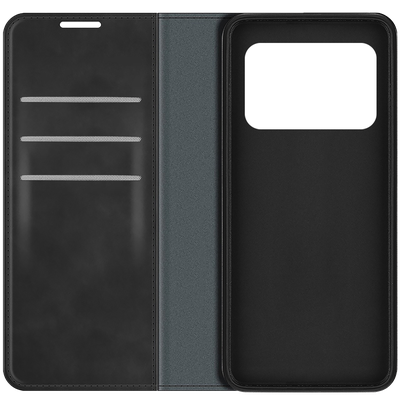 Cazy Wallet Magnetic Hoesje geschikt voor Poco C40 - Zwart
