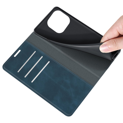Cazy Wallet Magnetic Hoesje geschikt voor iPhone 14 Pro Max - Blauw