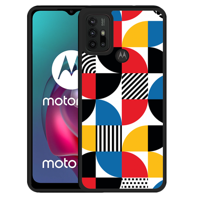 Cazy Hardcase hoesje geschikt voor Motorola Moto G10 - Abstract Pattern