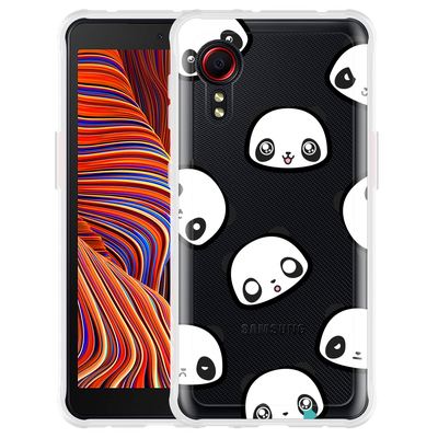 Cazy Hoesje geschikt voor Samsung Galaxy Xcover 5 - Panda Emotions