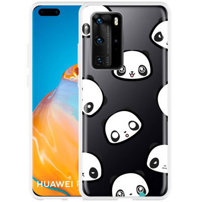 Cazy Hoesje geschikt voor Huawei P40 Pro - Panda Emotions