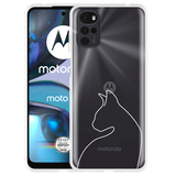 Hoesje geschikt voor Motorola Moto G22 - Kattencontour II