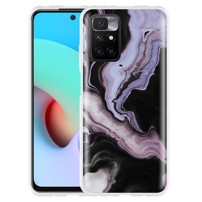 Cazy Hoesje geschikt voor Xiaomi Redmi 10 2022 - Liquid Marble