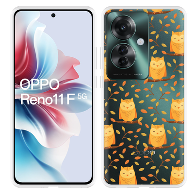 Cazy Hoesje geschikt voor Oppo Reno11 F Cute Owls