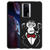 Hoesje Zwart geschikt voor Poco F5 Pro Smoking Chimp