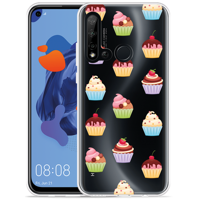 Cazy Hoesje geschikt voor Huawei P20 Lite 2019 - Cupcakes
