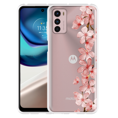 Cazy Hoesje geschikt voor Motorola Moto G42 - Flower Branch