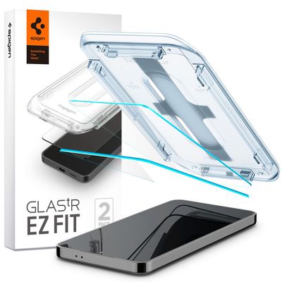Spigen Glass Samsung Galaxy S24 Met Montage Frame EZ FIT - 2 Pack AGL07440