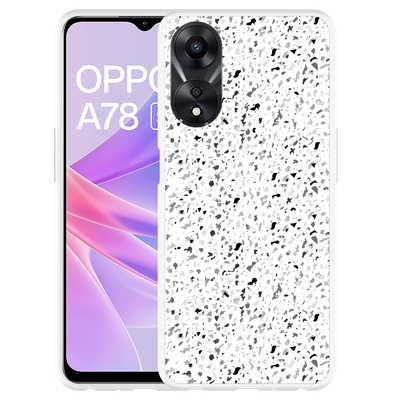 Cazy Hoesje geschikt voor Oppo A78 5G Terrazzo Look