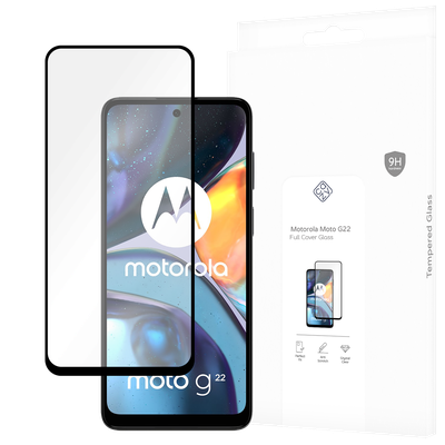Cazy Full Cover Screenprotector geschikt voor Motorola Moto G22 - Gehard Glas