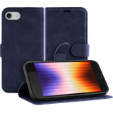 Premium Wallet Hoesje geschikt voor iPhone SE 2022 - Blauw