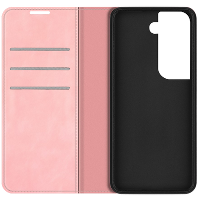 Cazy Wallet Magnetic Hoesje geschikt voor Samsung Galaxy S22+ - Roze
