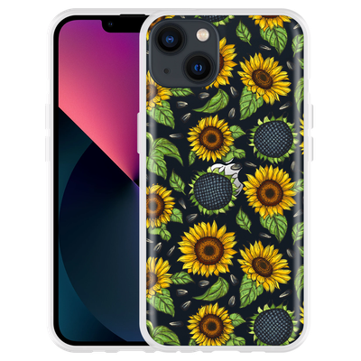 Cazy Hoesje geschikt voor iPhone 13 - Sunflowers