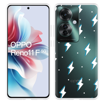 Cazy Hoesje geschikt voor Oppo Reno11 F Bliksemschichten