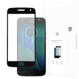 Cazy Full Cover Glass Screen Protector geschikt voor Motorola Moto G5S - Zwart