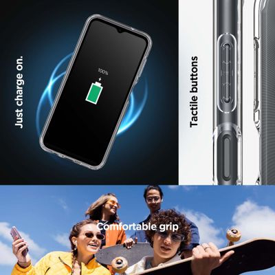 Hoesje geschikt voor Samsung Galaxy A14 5G Spigen Ultra Hybrid Case - Transparant