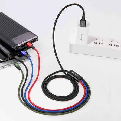 Baseus Rapid Series 4 in 1 Kabel - 2x Lightning 1x USB-C 1x Micro USB