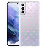 Hoesje geschikt voor Samsung Galaxy S21 Plus - Geometrisch Pink