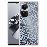 Hoesje geschikt voor Oppo Reno10 Pro 5G Blauwe Doodle