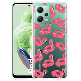 Hoesje geschikt voor Xiaomi Redmi Note 12 Inflatable Flamingos