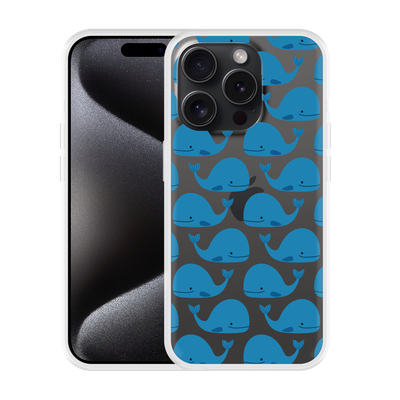 Cazy Hoesje geschikt voor iPhone 15 Pro Whales