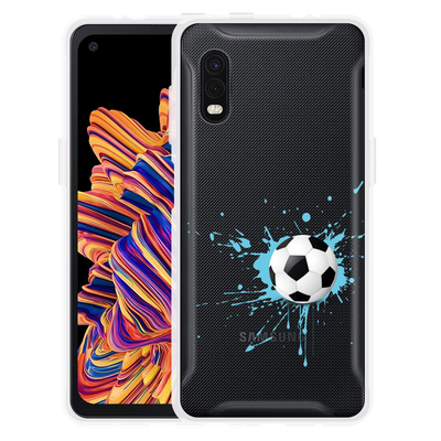 Cazy Hoesje geschikt voor Samsung Galaxy Xcover Pro - Soccer Ball