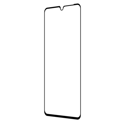 Cazy Full Cover Glass Screen Protector geschikt voor Samsung Galaxy A41 - Zwart