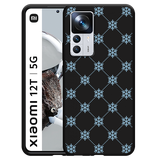Hoesje Zwart geschikt voor Xiaomi 12T/12T Pro - Snowflake Pattern