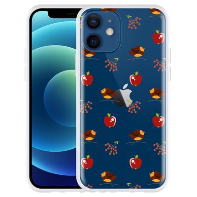 Cazy Hoesje geschikt voor iPhone 12 - Apples and Birds