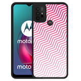 Hardcase hoesje geschikt voor Motorola Moto G10 - Wavy Pink