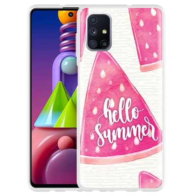 Cazy Hoesje geschikt voor Samsung Galaxy M51 - Summer Melon