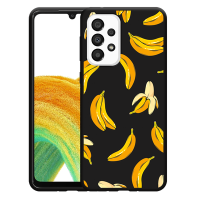 Cazy Hoesje Zwart geschikt voor Samsung Galaxy A33 - Banana