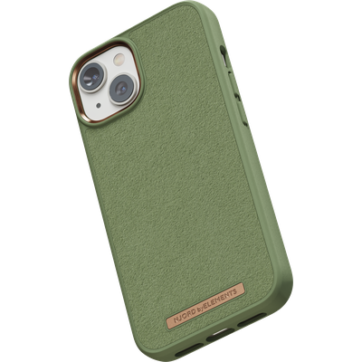 Njord Collections Comfort+ Hoesje geschikt voor iPhone 14 Plus - Gerecycled Materiaal - 2M valbesecherming - Olive