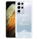 Hoesje geschikt voor Samsung Galaxy S21 Ultra - Made for queens