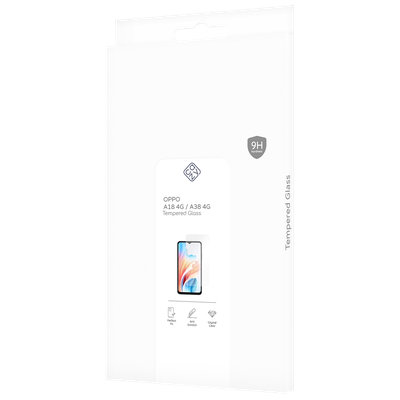 Cazy Tempered Glass Screen Protector geschikt voor Oppo A38 4G / A18 4G - Transparant