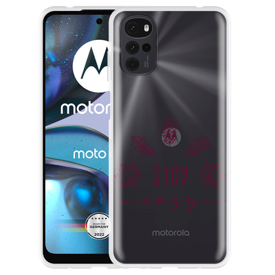 Cazy Hoesje geschikt voor Motorola Moto G22 - Stay Cozy