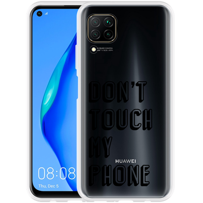 Cazy Hoesje geschikt voor Huawei P40 Lite - Don't Touch My Phone
